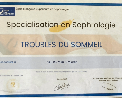 Spécialisation en sophrologie Troubles du sommeil